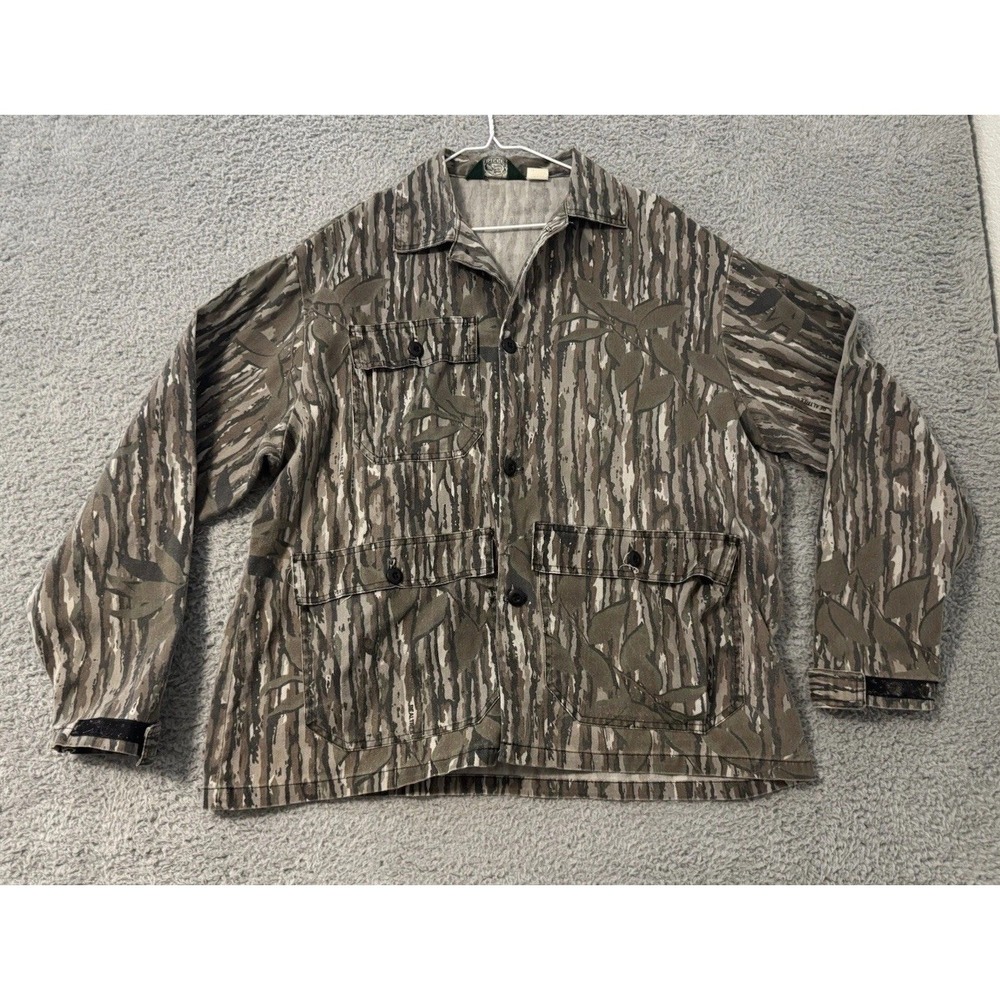 Vintage‎ Bass Pro Shops Outdoors Camouflage Button-Up Shirt Mens